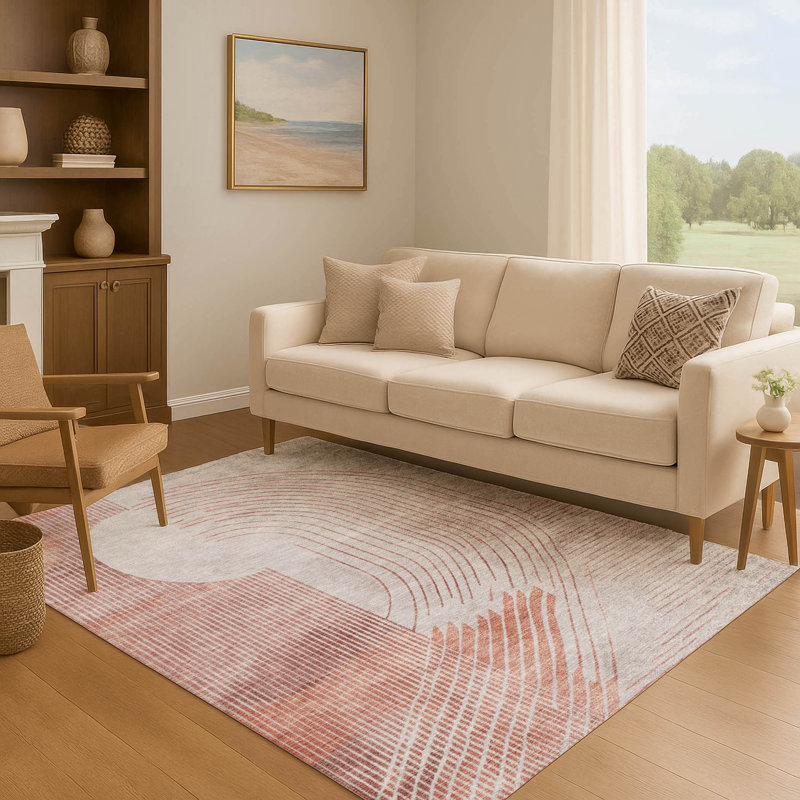 Premium Machine Washable Ariel Geometric Rug, Rectangle 10' x 14'