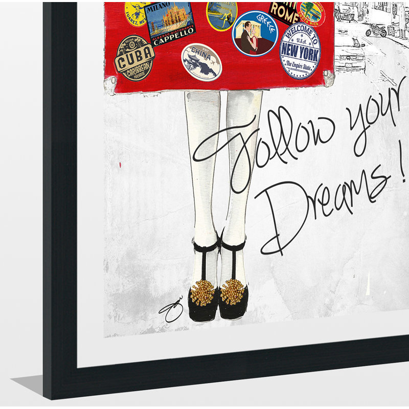 «Follow Your Dreams», reproduction d'impression sur toile tendue, H 39,5 po x l 27,5 po x P 0,75 po