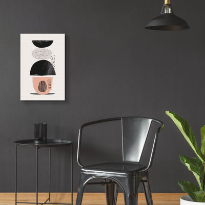Art mural en verre Ivy Bronx «Abstract Minimalist Shapes No 7» par Andreas Magnusson