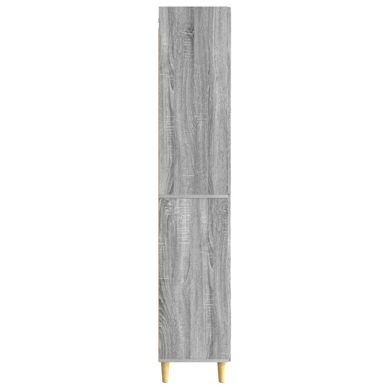 4 -Door 4 Storage Cabinet, Grey Sonoma