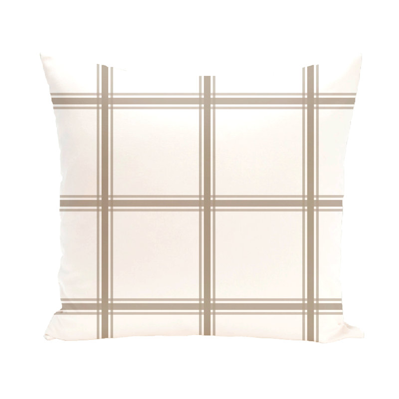 Housse et insert de coussin carré Subline, H 26 po x l 26 po, Taupe