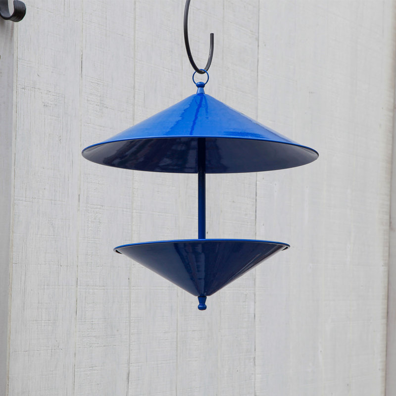 Metal Hanging Tray Bird Feeder