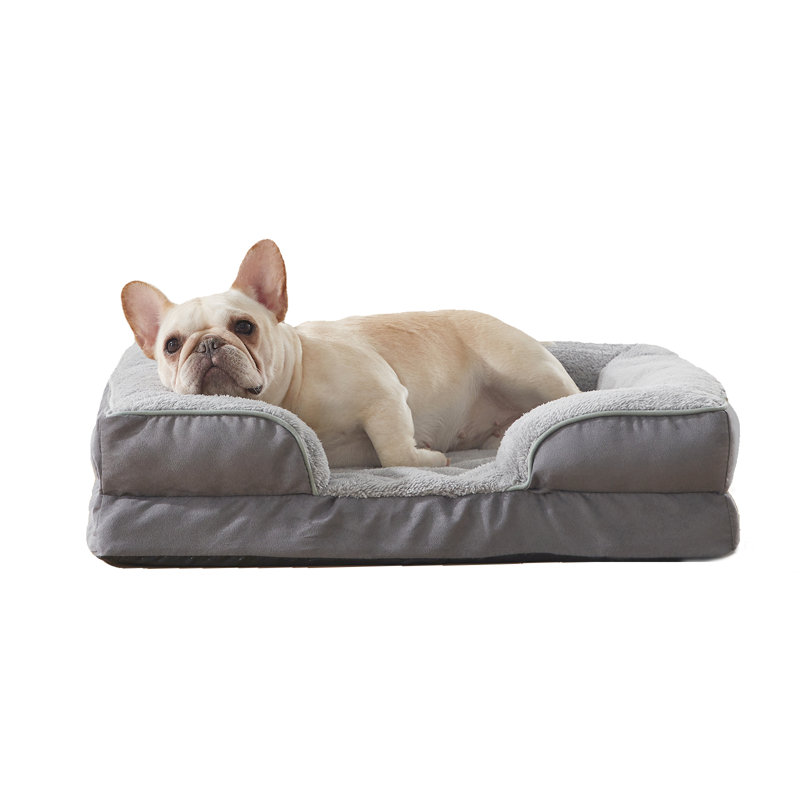 Canapé-lit Daquel, Moyen (l 23 po x P 28 po x H 6,5 po), Gris