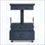 Adjustable Height Rolling End Table - Flip-Top with Charging Station & Storage-518725453