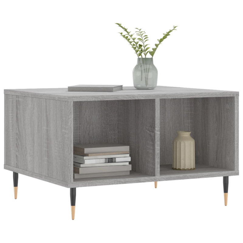 Miria Coffee Table with Storage, Gray Sonoma