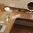 Light chestnut color L-Shaped Solid Wood Writing desk with drawers desk-1978638345-1978638341