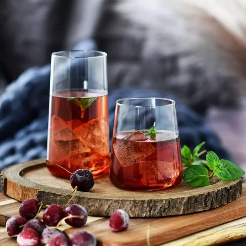Tall Lightweight Crystal Glassware