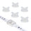 WireGrip 4 Pin RGB LED Strip Light Tape to Tape Splice Connectors, 6 Pack