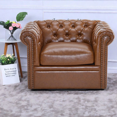 Fauteuil club pivotant Chesterfield
