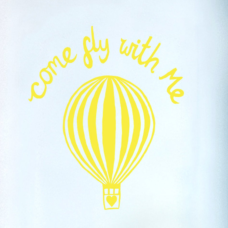 Wall Decal, Bright Yellow