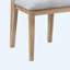 Ensemble de 2 chaises de salle à manger sans accoudoirs l 19 po en lin gris et chêne - Cuisine moderne et sièges de salle à manger