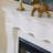 Beige Solid Wood Electric Fireplace-1067822670