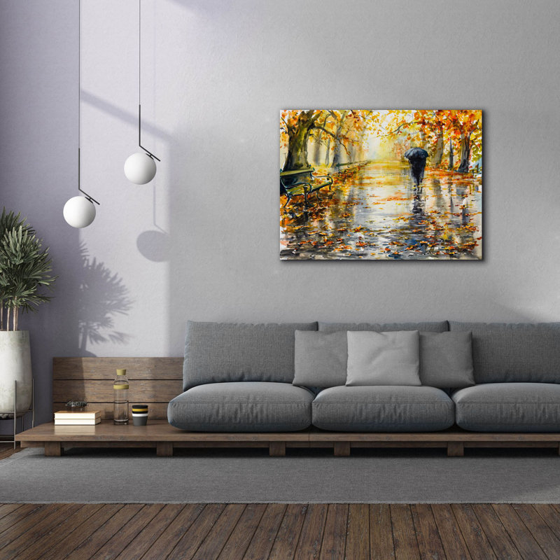 «Autumn Walk On», reproduction sur toile, H 40 po x l 54 po x P 1,5 po