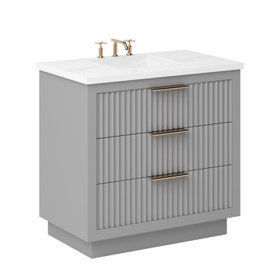 Lecrieú Three-Drawer Single Bath Vanity
