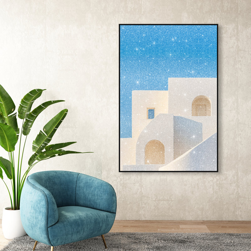 Island Minimalism Print by Oliver Gal, 31"H x 21"W, Black Floater Frame