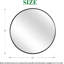 Miroir rond noir en métal 32 po-1994242238-1994242236