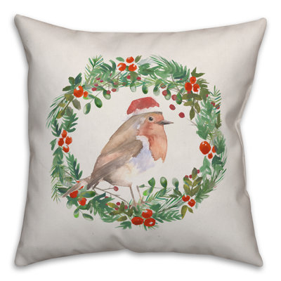  Housse de coussin Winter Robin