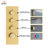 12 Inch Thermostatic Wall Mounted Rainfall Shower System with Rough-in Valve-83255230