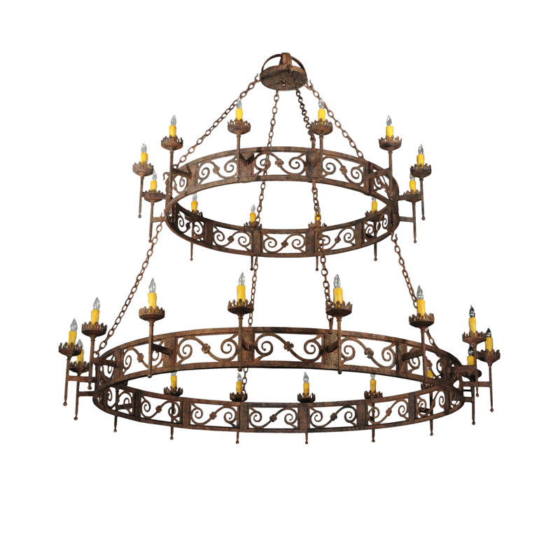Rustic Lodge 16 - Light Chandelier