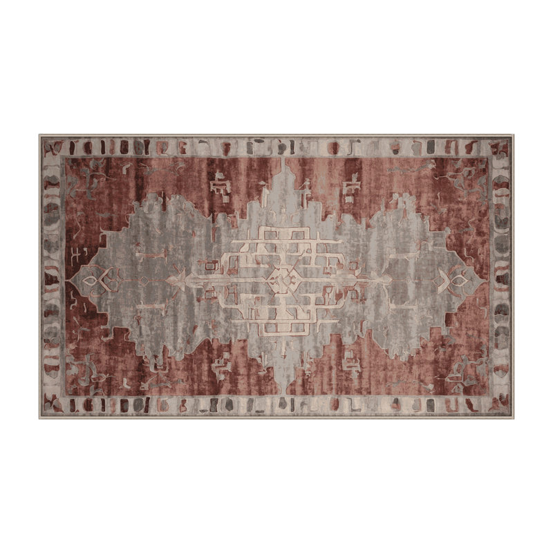 Tapis brun lavable à la machine, Rectangle 8 pi x 12 pi