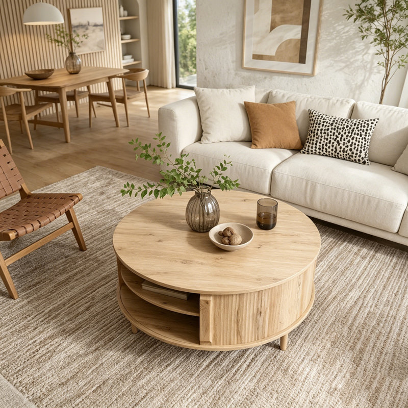 Table basse Minimalist, Bois d'acacia