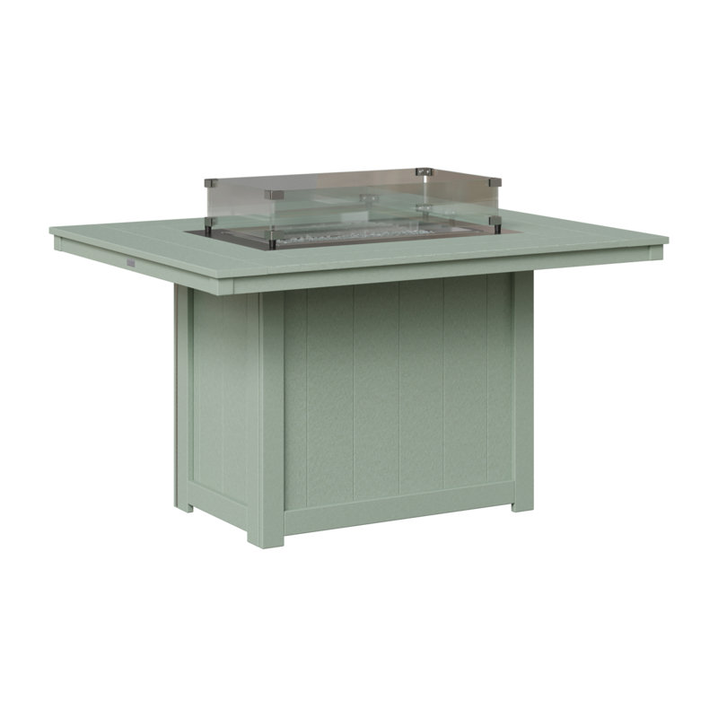 Foyer de table rectangulaire 54 po Berlin Gardens Donoma, H 30,37 po x l 41,37 po x P 53,87 po, Écume de mer, écume de mer