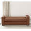Repose-pieds en similicuir brun élégant et durable-129756822-129756823