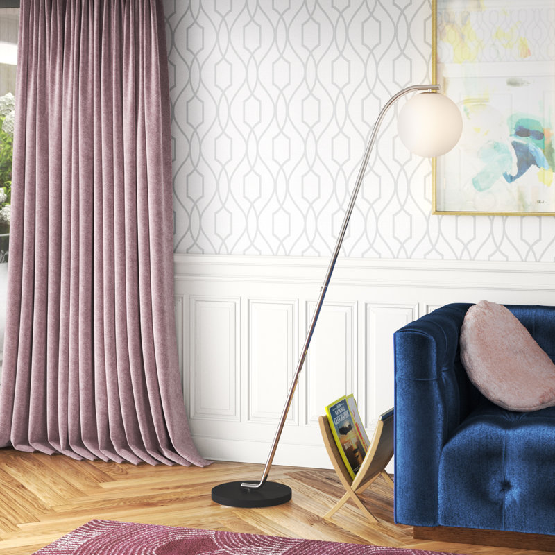 Kristofer 61'' Novelty Floor Lamp, Brushed Nickel