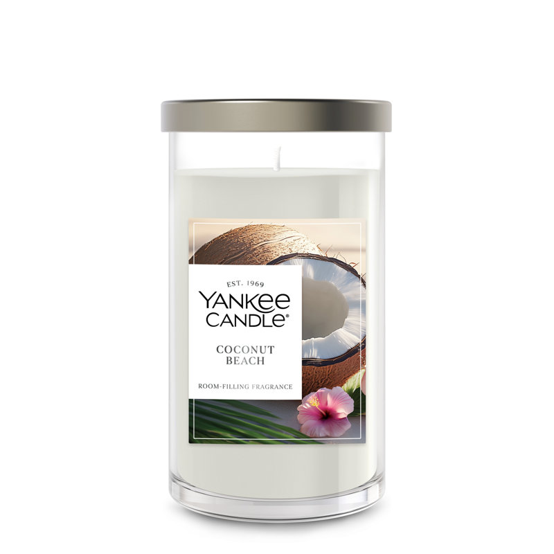  Coconut Beach Medium Pillar Scented Candle