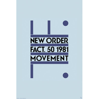  Officially Licensed New Order - Fact 50 Art Poster - 24 x 36 Inch - Decorative Print - Poster Paper - Ready to Frame