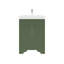Ensemble de meuble-lavabo autoportant 24 po Aurilla en vert forêt avec plateau en quartz Carrara blanc Aurilla-779811071