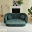 Canapé inclinable convertible courbé de 86 pouces, canapé-lit pliant sans cadre 2 en 1 avec base coulissante et siège profond, canapé inclinable en chenille à deux places, aucun assemblage requis-1845878111