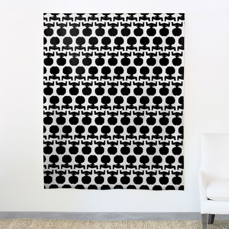 Tissu Silhouette, Noir