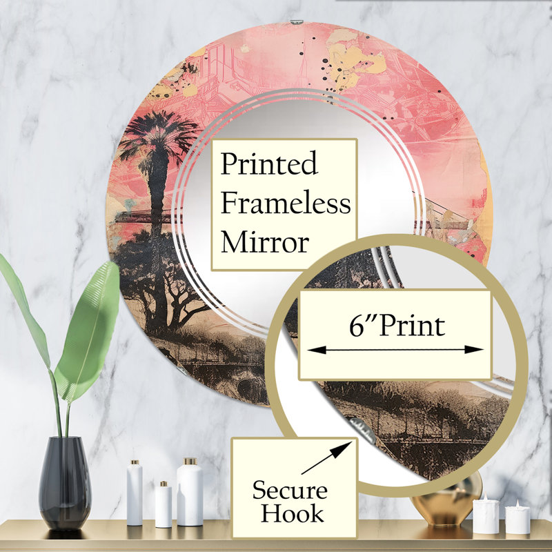 Miroir mural Tarquin, 32 po x 32 po