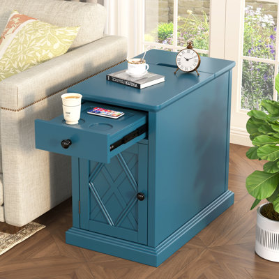 Table de bout U-Can Classic Charging Living avec ports USB et rangement