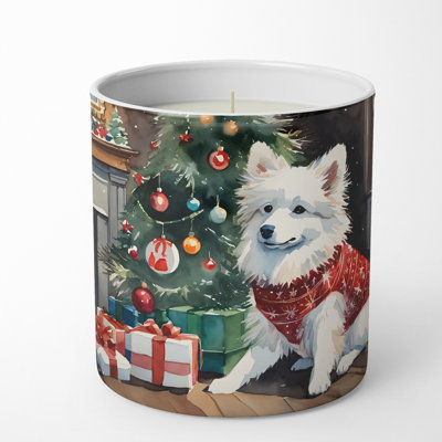 Christmas Tree Scented Tumbler Candle with Ceramic Holder