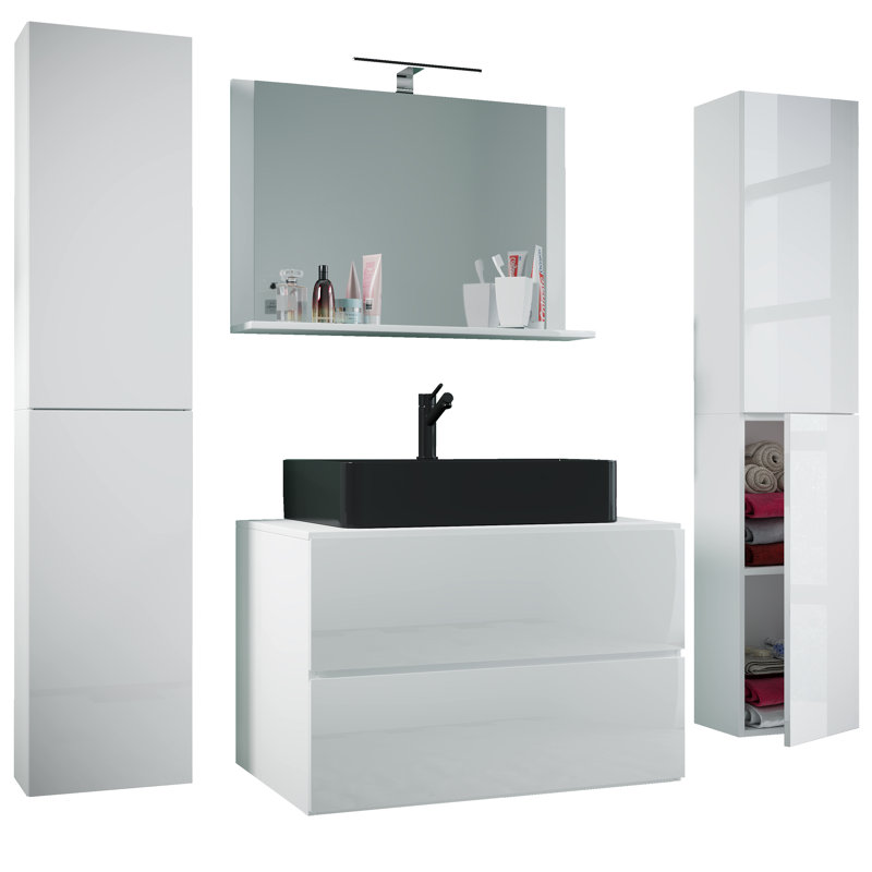 Bathroom Furniture Suite, White