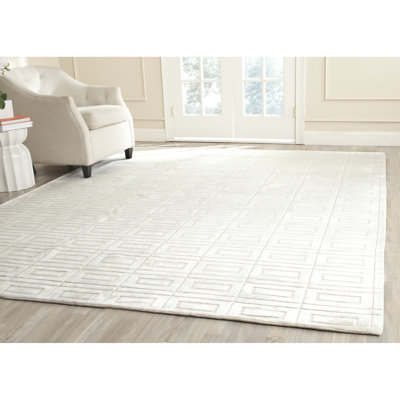 Endor Hand Knotted Grey/Cream Rug