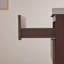 Meuble-lavabo simple, mural et suspendu, préassemblé, avec lavabo intégré en acrylique, brun foncé-1076995327