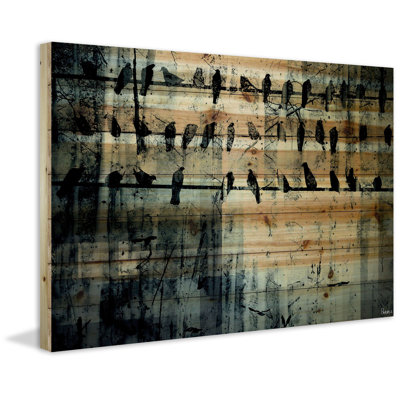 On On Line par Parvez Taj - impression sur bois sans cadre