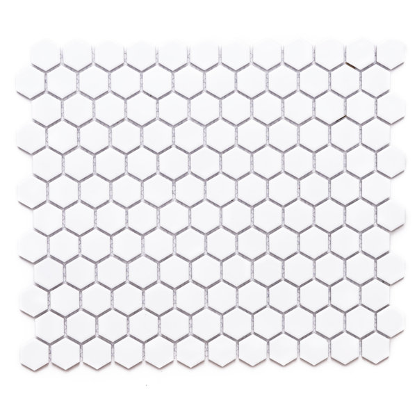 HoneyComb Remi 1" x 1" Hexagon Matte Porcelain Mosaic Floor and Wall Tile