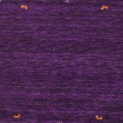 Tapis de zone mauve contemporaine Jabes