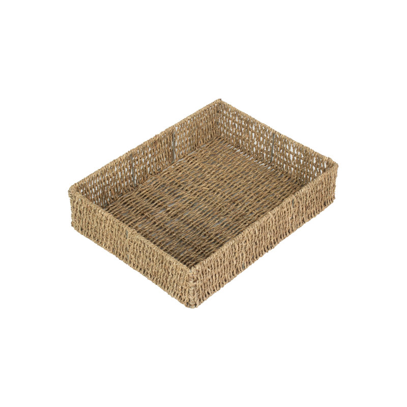 Tammy Seagrass Storage Tray, 10.5cm H x 44cm W x 34cm D
