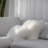 Curla Ivory Authentic Mongolian Wool Curly Fur Throw Pillow with Insert-124199374-124199376
