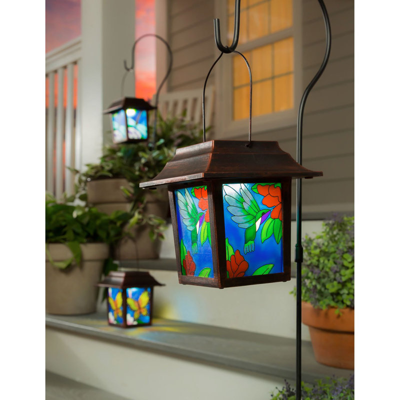 5.7 " Solar Powered Integrated LED Square / Rectangular Lantern