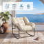 Ensemble de 2 chaises longues berçantes en osier Cozy EggShaped Papasan