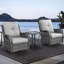 Chaises pivotantes d'extérieur en rotin d'osier avec table d'appoint (ensemble de 3)-789263336-789250326
