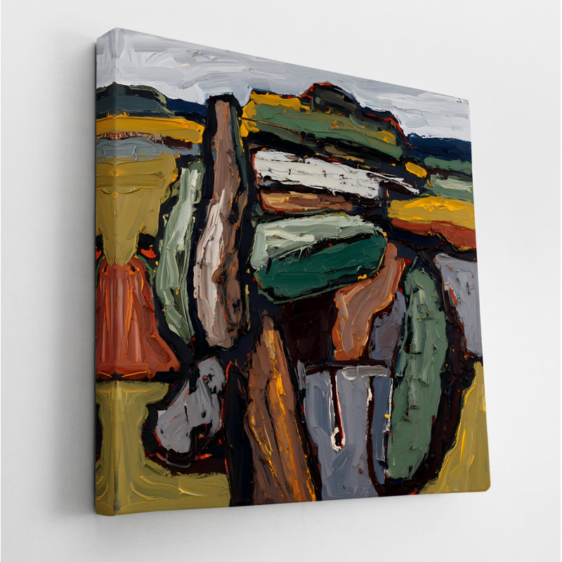 Contours Of The Land, 36" H x 36" W