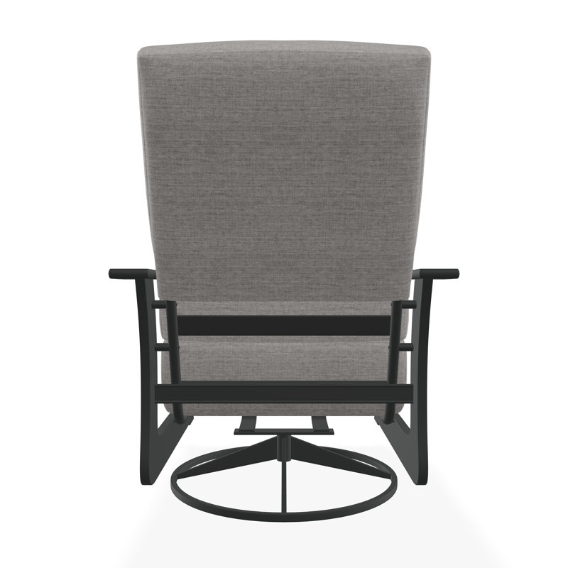 Chaise berçante pivotante en polymère St. Catherine, Graphite, Toile granit Sunbrella®