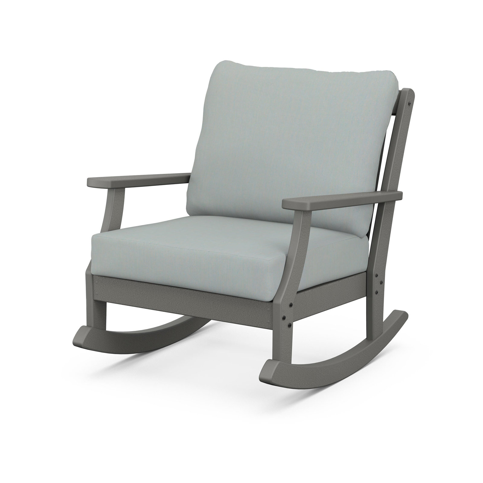 Braxton Patio Lounge Chair, Natural, Mahogany